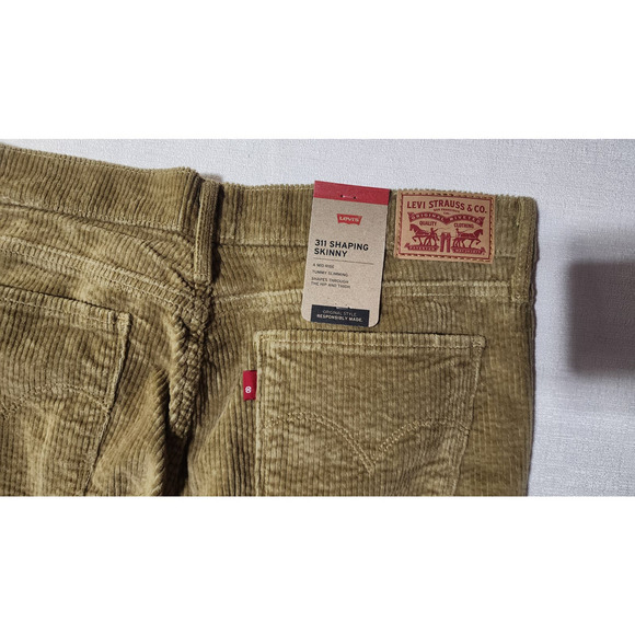 Levi's 311 shaping skinny corduroy pants 33x30 women's - Picture 5 of 6